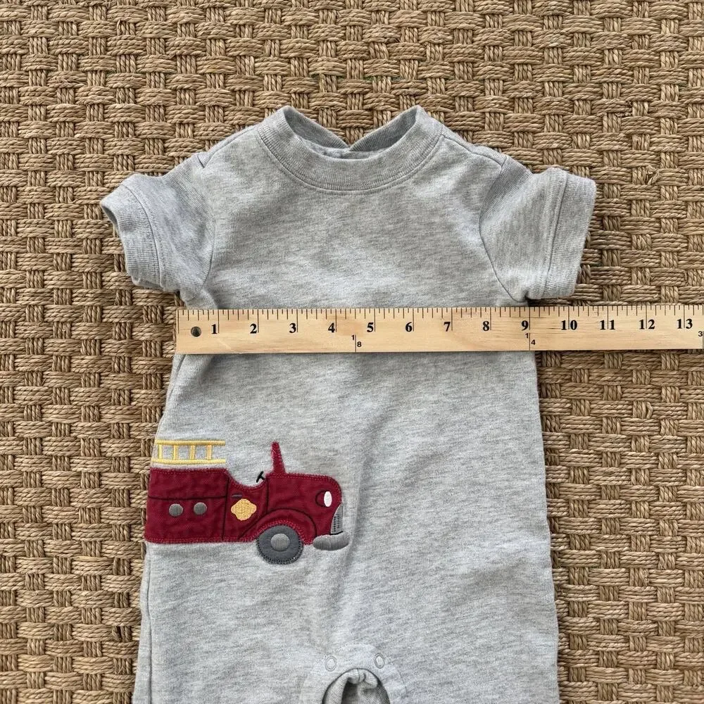 2003 Gymboree Firetruck Embroidery Baby Boy’s One Piece Size 3-6 Months